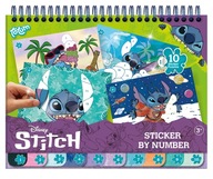 Omaľovánka Totum Vkladanie podľa čísel pre deti Stitch Stitch