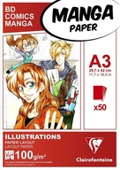 Podložka na kreslenie A3 Clairefontaine Manga 50 listov