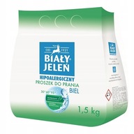 HYPOALERGÉNNY PRÁŠOK BIELY JELEN 1,5 KG BIELE SPODNÉ PRÁDLO BIELE LÁTKY