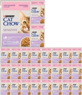 Purina Cat Chow Sensitive krmivo s lososom 26x85g