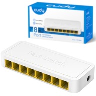 CUDY SWITCH LAN 8-portový RÝCHLY ETHERNET 10/100 Mbps