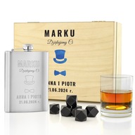 Ďakujeme svedkovi DARČEK hip flask SVADBA