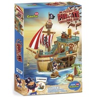 3D PUZZLE PIRÁTSKA LOĎ S POKLADNOU