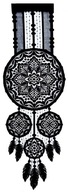 Jacquard Panel Black Dream Catcher B