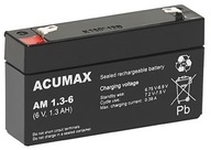 BATÉRIA AGM VRLA ACUMAX AM 1,3Ah 6V 1,3-6 POKLADŇA BATÉRIA