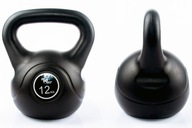 KETTEBELLE BE4FIT 12 KG ČIERNA kettlebell