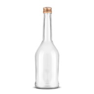 500 ml sklenené fľaše s uzáverom - na víno, likéry, koňak - 20 ks.
