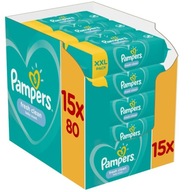 Pampers Fresh Clean vlhčené obrúsky 15 x 80 ks