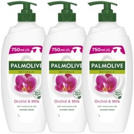 Palmolive Naturals Orchid & Milk krémový sprchový gél 3x750ml