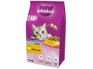 WHISKAS Sterilné kuracie krmivo pre mačky 1,4 kg