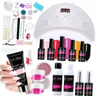 MEGA Nail Polish Set 5x lak GEL ACRYL GEL lampa