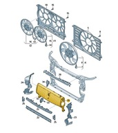ULÁŽKA UZÁVERKA SKLÁDKA RADIATORA AUDI Q5 17--