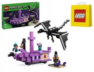 LEGO Minecraft kocky Ender Dragon a Ender Ship / 21264 + darčeková taška