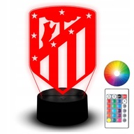 LED NOČNÁ LAMPA FUTBAL ATLETICO MADRID 3D