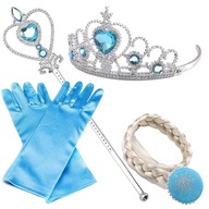 ELSA KOSTÝMOVÉ DOPLNKY OUTFIT CROWN Sceptre Braid RUKAVICE PRE PRINCEZNÉ