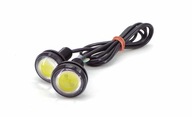 DRL LED 24V denné svietenie 2ks 2x 120lm biela 22mm sieťka