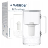 Filtračná kanvica zo sivého skla Wessper AquaClassic Crystalline 2,5 l