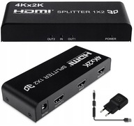 HDMI 2.0 1/2 Splitter 1x2 TV Signal Splitter HD 4K 60Hz HDR