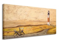 Obraz na plátne Sam Toft Cyklistický výlet 100x50 cm