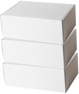 Prepravná krabica, biela, 340x260x90 mm, 20 kusov