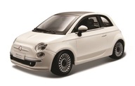 Fiat 500 biely 1:24 BBURAGO Bburago 441407