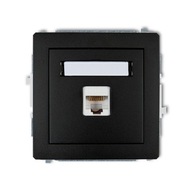 Jedna zásuvka pre počítač RJ45 cat.5e Black Karlik DECO