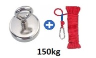 Magnetický držiak HAK, neodýmový magnet 150kg + Povraz