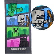 MINECRAFT PLÁŽOVÝ OTERÁK 70x140 PRE FANÚŠIKA HRY, BAVLNA ORIGINÁL