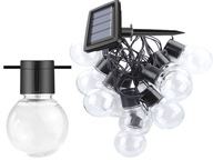 Solárne svietidlo GIRLANDA BULB 10 LED dekor P-701