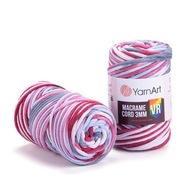 Yarnart Macrame Cord 3mm VR farebná šnúra 917