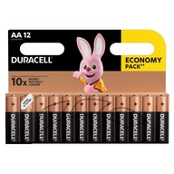 12x DURACELL AA ALKALICKÉ BATÉRIE LR6 Blister