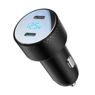 2x USB C 70W autonabíjačka s LED displejom Joyroom JR-CCD02 - c