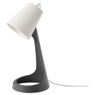 Stolná lampa IKEA SVALLET E14 tmavošedá/biela