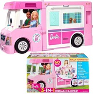 Automobilový čln Barbie Camper 3v1 GHL93