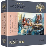 Drevené puzzle TREFL 1000 New York - koláž