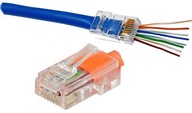 RJ45 zástrčka 8P8C kat.5E priechodná 100ks