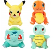 4X POKEMON PIKACHU CHARMANDER MASCOTS Bulbasaur Squirtle MASKOT PLYŠ