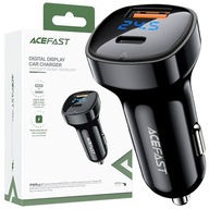 ACEFAST NABÍJAČKA DO AUTOMA 66W USB C/USB,PPS,PD,QC 4.0,AFC,FCP ČIERNA