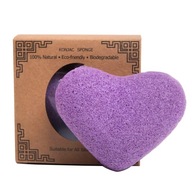 Prírodná hubka na odstránenie make-upu Lavender Heart Pro