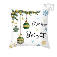 Dekoratívna vianočná obliečka na vankúš Merry Bright Christmas Gubles 45x45