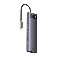 Hub adaptér 12v1 Baseus USB-C USB HDMI DP RJ45 SD