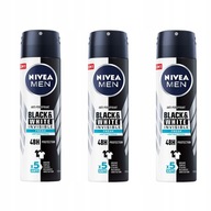 NIVEA MEN INVISIBLE FRESH Black&White pánsky antiperspirant v spreji 150 ml x 3