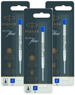 3 x náplň do pera PARKER Qinkflow Blue F