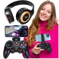 GAMEPAD PAD BLUETOOTH OVLÁDAČ PRE TELEFÓN a VR ANDROID TV BOX + SLÚCHADLÁ