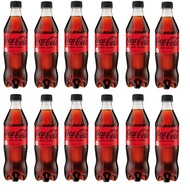 12 x Coca-cola nulový sýtený nápoj 500 ml