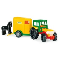 Traktor s prívesom na kone Toy model