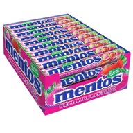 MENTOS CUKROVINKY MIX JAHODOVÝ 40KS 37,5G