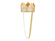 Trblietka CROWN - zlatá - PartyDeco - 8,5cm