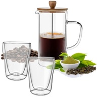 Infuser + poháre FLORINA Malachit 1,0 l; 0,3 l