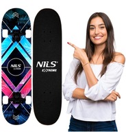 FAREBNÝ MLÁDEŽ ČIERNY SKATEBOARD NILS